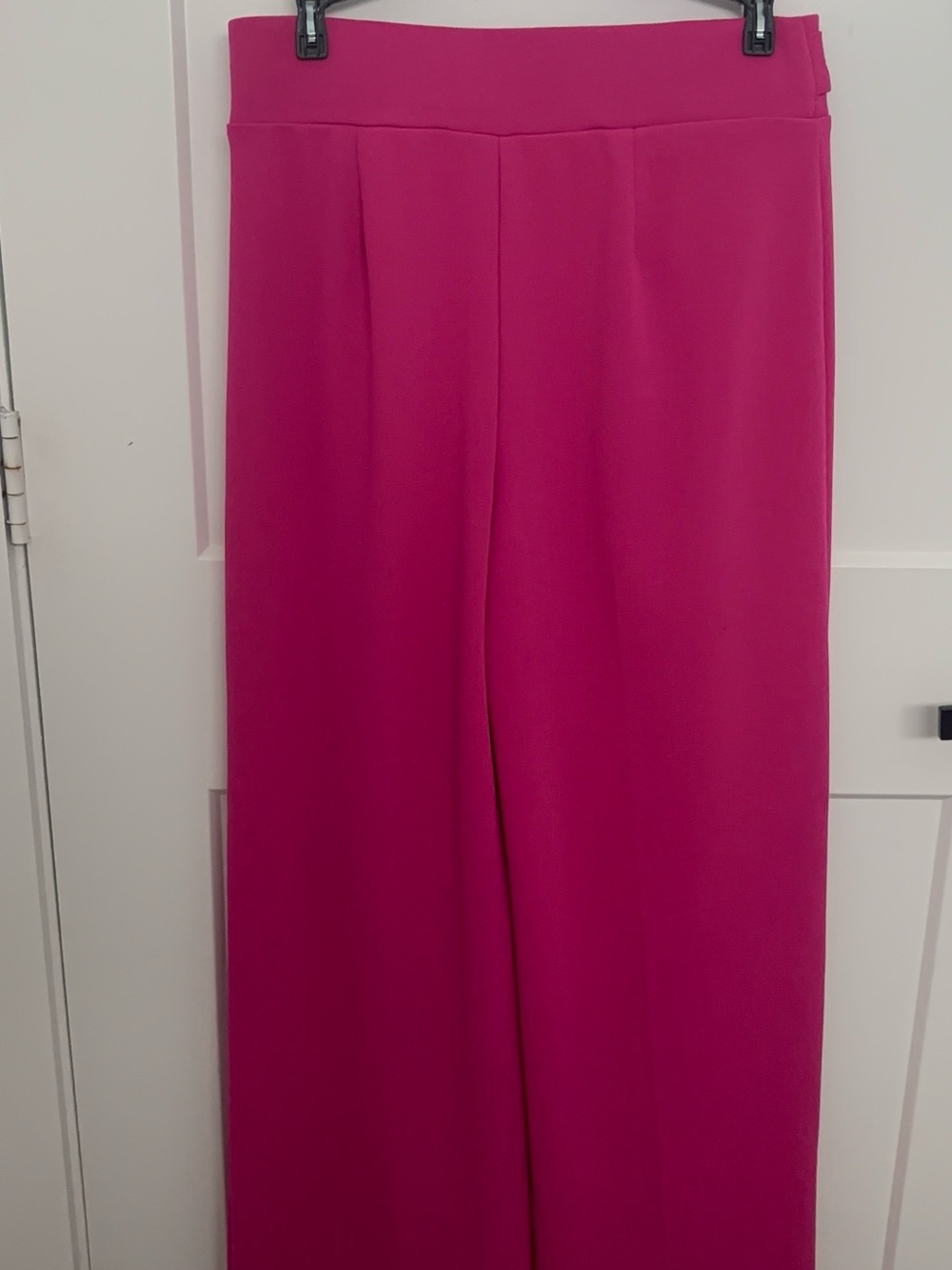New York & Company High-Rise Wide-Leg Pants in Hot Pink - Picture 2 of 4